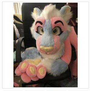Lion cat fox fursuit mascot costume